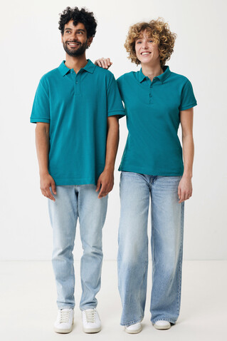 IQONIQ Yosemite Damen Piqué-Poloshirt aus rec. Baumwolle verdigris bedrucken, Art.-Nr. T4200.009.XS