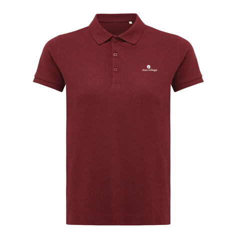 IQONIQ Yosemite Damen Piqué-Poloshirt aus rec. Baumwolle burgunderrot bedrucken, Art.-Nr. T4200.007.XS
