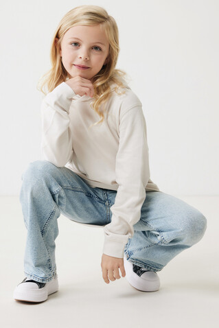 IQONIQ Yengo KidsHoodie mit Seitentaschen aus rec. Baumwolle ivory white bedrucken, Art.-Nr. T6404.040.910