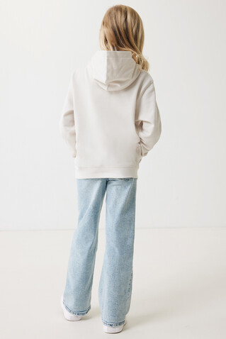 IQONIQ Yengo KidsHoodie mit Seitentaschen aus rec. Baumwolle ivory white bedrucken, Art.-Nr. T6404.040.910