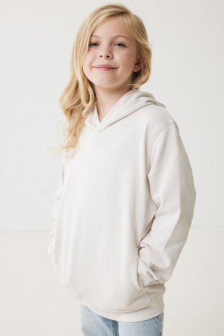 IQONIQ Yengo KidsHoodie mit Seitentaschen aus rec. Baumwolle ivory white bedrucken, Art.-Nr. T6404.040.910