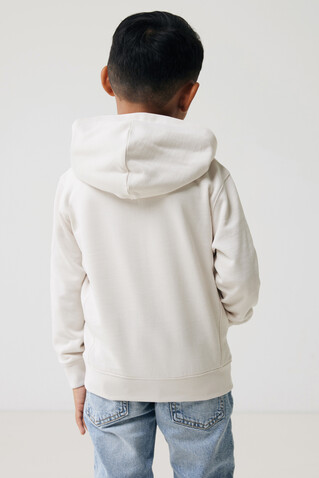 IQONIQ Yengo KidsHoodie mit Seitentaschen aus rec. Baumwolle ivory white bedrucken, Art.-Nr. T6404.040.910