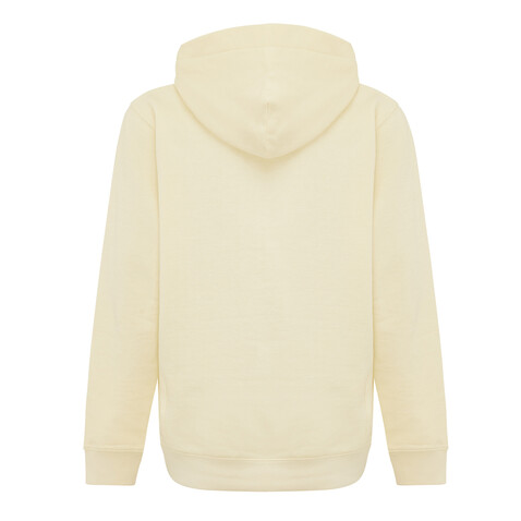 IQONIQ Yengo KidsHoodie mit Seitentaschen aus rec. Baumwolle cream yellow bedrucken, Art.-Nr. T6404.036.910