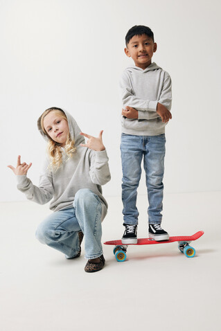 IQONIQ Yengo KidsHoodie mit Seitentaschen aus rec. Baumwolle light heather grey bedrucken, Art.-Nr. T6404.032.910 IQONIQ Yengo KidsHoodie mit Seitentaschen aus rec. Baumwolle light heather grey bedrucken, Art.-Nr. T6404.032.910