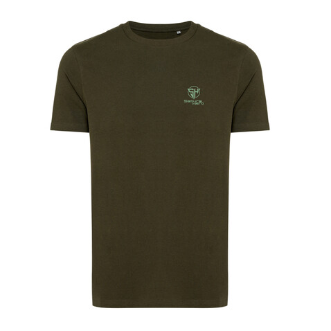 IQONIQ Bryce T-Shirt aus recycelter Baumwolle khaki bedrucken, Art.-Nr. T9100.020.XXL