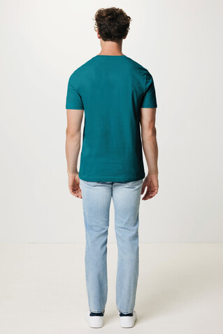 IQONIQ Bryce T-Shirt aus recycelter Baumwolle verdigris bedrucken, Art.-Nr. T9100.009.XXS