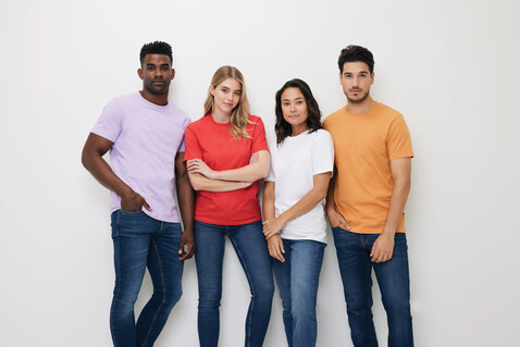 IQONIQ Bryce T-Shirt aus recycelter Baumwolle recycled white bedrucken, Art.-Nr. T9100.004.S