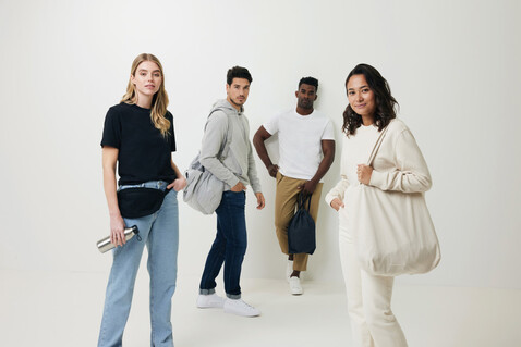 IQONIQ Bryce T-Shirt aus recycelter Baumwolle recycled white bedrucken, Art.-Nr. T9100.004.S