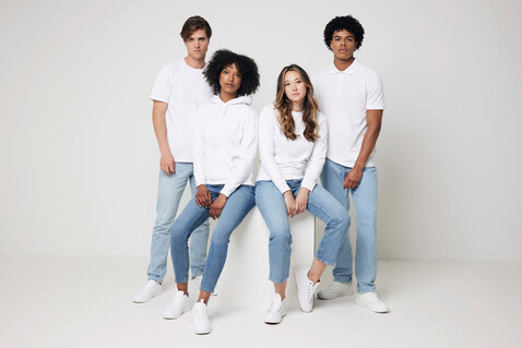IQONIQ Bryce T-Shirt aus recycelter Baumwolle recycled white bedrucken, Art.-Nr. T9100.004.S