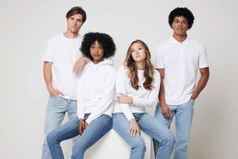 IQONIQ Bryce T-Shirt aus recycelter Baumwolle recycled white bedrucken, Art.-Nr. T9100.004.S