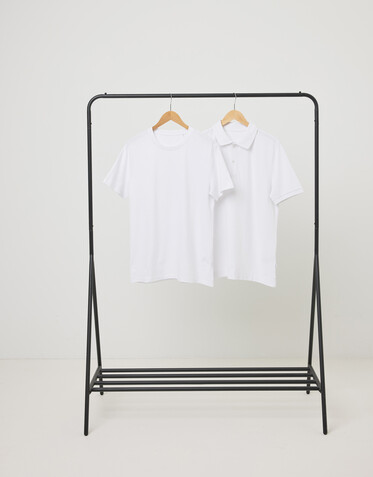 IQONIQ Bryce T-Shirt aus recycelter Baumwolle recycled white bedrucken, Art.-Nr. T9100.004.S