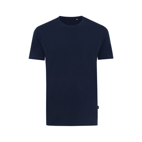IQONIQ Bryce T-Shirt aus recycelter Baumwolle navy blau bedrucken, Art.-Nr. T9100.002.L