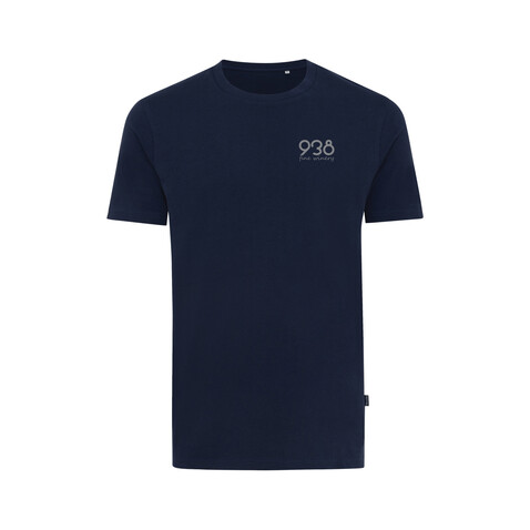 IQONIQ Bryce T-Shirt aus recycelter Baumwolle navy blau bedrucken, Art.-Nr. T9100.002.L