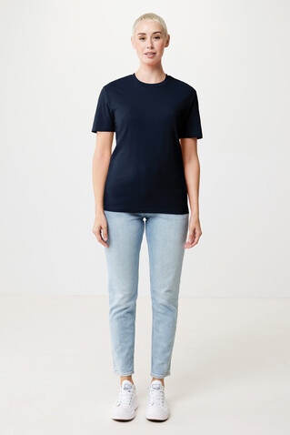 IQONIQ Bryce T-Shirt aus recycelter Baumwolle navy blau bedrucken, Art.-Nr. T9100.002.L