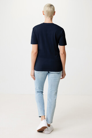 IQONIQ Bryce T-Shirt aus recycelter Baumwolle navy blau bedrucken, Art.-Nr. T9100.002.L