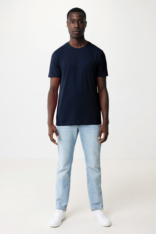 IQONIQ Bryce T-Shirt aus recycelter Baumwolle navy blau bedrucken, Art.-Nr. T9100.002.L