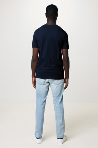 IQONIQ Bryce T-Shirt aus recycelter Baumwolle navy blau bedrucken, Art.-Nr. T9100.002.L