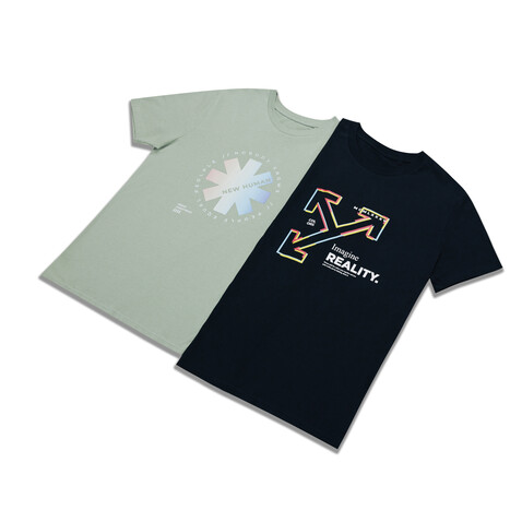 IQONIQ Bryce T-Shirt aus recycelter Baumwolle schwarz bedrucken, Art.-Nr. T9100.001.4XL
