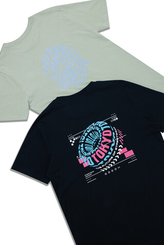 IQONIQ Bryce T-Shirt aus recycelter Baumwolle schwarz bedrucken, Art.-Nr. T9100.001.4XL