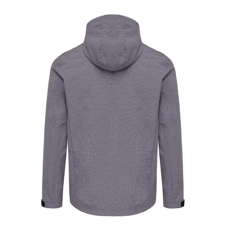 IQONIQ Makalu Herren Softshelljacke aus recyceltem Polyester vulcano heather grey bedrucken, Art.-Nr. T1700.028.XL IQONIQ Makalu Herren Softshelljacke aus recyceltem Polyester vulcano heather grey bedrucken, Art.-Nr. T1700.028.XL
