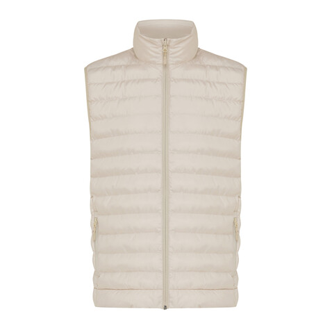 IQONIQ Meru Herren Bodywarmer aus recyceltem Polyester beige bedrucken, Art.-Nr. T1702.030.S IQONIQ Meru Herren Bodywarmer aus recyceltem Polyester beige bedrucken, Art.-Nr. T1702.030.S