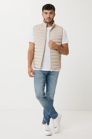 IQONIQ Meru Herren Bodywarmer aus recyceltem Polyester beige bedrucken, Art.-Nr. T1702.030.S IQONIQ Meru Herren Bodywarmer aus recyceltem Polyester beige bedrucken, Art.-Nr. T1702.030.S