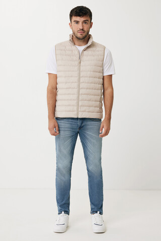 IQONIQ Meru Herren Bodywarmer aus recyceltem Polyester beige bedrucken, Art.-Nr. T1702.030.S IQONIQ Meru Herren Bodywarmer aus recyceltem Polyester beige bedrucken, Art.-Nr. T1702.030.S