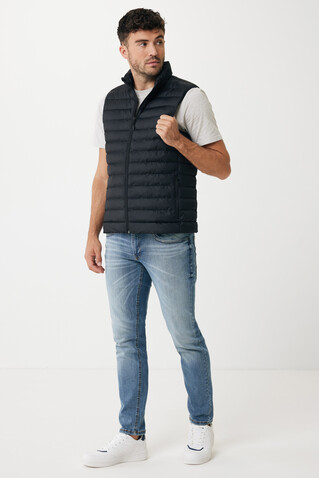 IQONIQ Meru Herren Bodywarmer aus recyceltem Polyester schwarz bedrucken, Art.-Nr. T1702.001.S IQONIQ Meru Herren Bodywarmer aus recyceltem Polyester schwarz bedrucken, Art.-Nr. T1702.001.S
