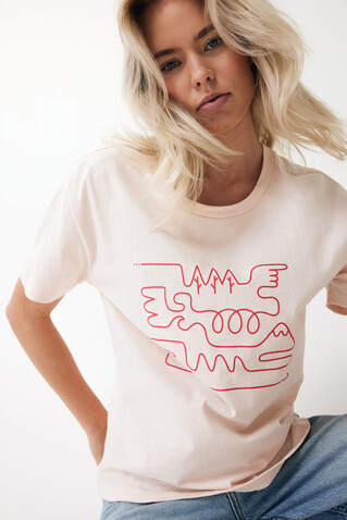 IQONIQ Yala Damen T-Shirt aus recycelter Baumwolle cloud pink bedrucken, Art.-Nr. T4100.039.XXS IQONIQ Yala Damen T-Shirt aus recycelter Baumwolle cloud pink bedrucken, Art.-Nr. T4100.039.XXS