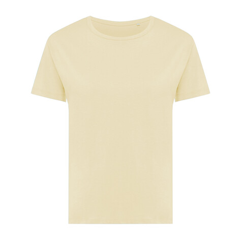 IQONIQ Yala Damen T-Shirt aus recycelter Baumwolle cream yellow bedrucken, Art.-Nr. T4100.036.L IQONIQ Yala Damen T-Shirt aus recycelter Baumwolle cream yellow bedrucken, Art.-Nr. T4100.036.L