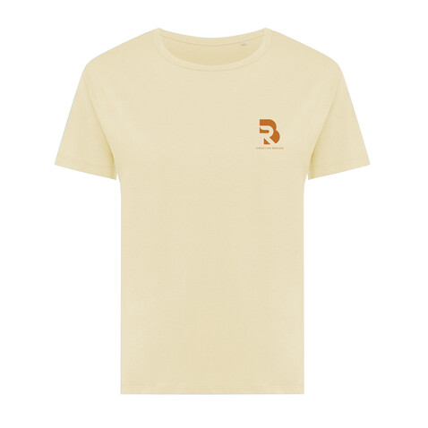 IQONIQ Yala Damen T-Shirt aus recycelter Baumwolle cream yellow bedrucken, Art.-Nr. T4100.036.L IQONIQ Yala Damen T-Shirt aus recycelter Baumwolle cream yellow bedrucken, Art.-Nr. T4100.036.L