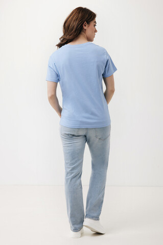 IQONIQ Yala Damen T-Shirt aus recycelter Baumwolle sky blue bedrucken, Art.-Nr. T4100.022.XL