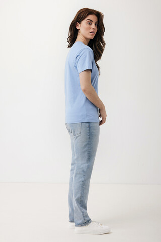 IQONIQ Yala Damen T-Shirt aus recycelter Baumwolle sky blue bedrucken, Art.-Nr. T4100.022.XL