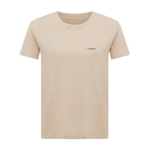 IQONIQ Yala Damen T-Shirt aus recycelter Baumwolle desert bedrucken, Art.-Nr. T4100.006.XXS