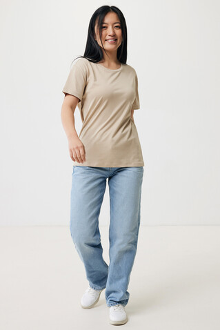 IQONIQ Yala Damen T-Shirt aus recycelter Baumwolle desert bedrucken, Art.-Nr. T4100.006.XXS