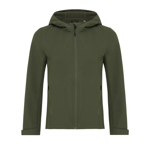 IQONIQ Makalu Damen Softshelljacke aus recyceltem Polyester khaki bedrucken, Art.-Nr. T4700.020.M