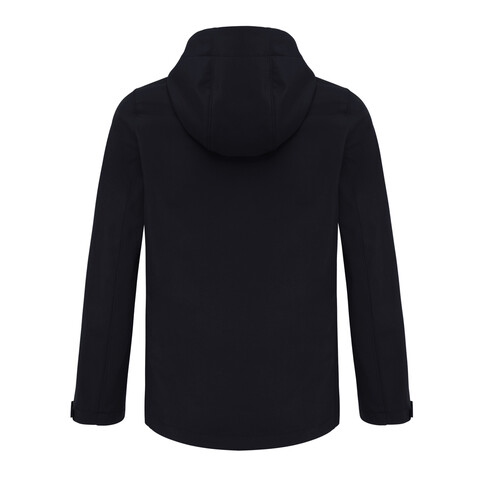IQONIQ Makalu Damen Softshelljacke aus recyceltem Polyester schwarz bedrucken, Art.-Nr. T4700.001.S