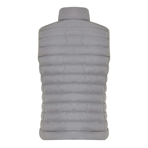 IQONIQ Meru Damen Bodywarmer aus recyceltem Polyester Silbergrau bedrucken, Art.-Nr. T4702.035.XS