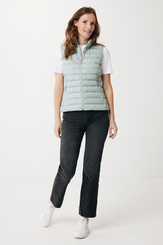 IQONIQ Meru Damen Bodywarmer aus recyceltem Polyester Iceberg green bedrucken, Art.-Nr. T4702.023.XS IQONIQ Meru Damen Bodywarmer aus recyceltem Polyester Iceberg green bedrucken, Art.-Nr. T4702.023.XS