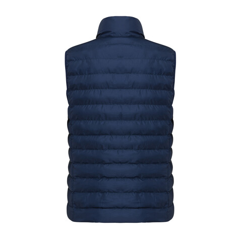 IQONIQ Meru Damen Bodywarmer aus recyceltem Polyester navy blau bedrucken, Art.-Nr. T4702.002.XL
