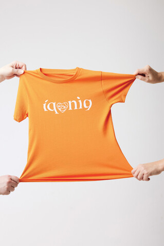 IQONIQ Koli Kids T-Shirt aus recycelter Baumwolle orange bedrucken, Art.-Nr. T6100.044.78 IQONIQ Koli Kids T-Shirt aus recycelter Baumwolle orange bedrucken, Art.-Nr. T6100.044.78