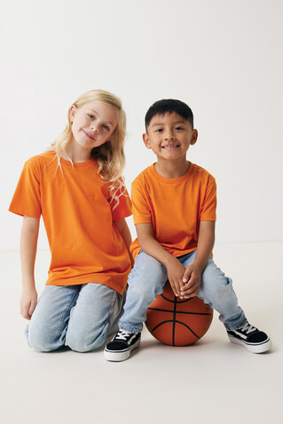 IQONIQ Koli Kids T-Shirt aus recycelter Baumwolle orange bedrucken, Art.-Nr. T6100.044.78 IQONIQ Koli Kids T-Shirt aus recycelter Baumwolle orange bedrucken, Art.-Nr. T6100.044.78