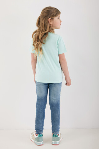 IQONIQ Koli Kids T-Shirt aus recycelter Baumwolle crushed mint bedrucken, Art.-Nr. T6100.037.1314