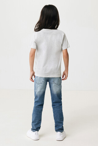 IQONIQ Koli Kids T-Shirt aus recycelter Baumwolle light heather grey bedrucken, Art.-Nr. T6100.032.910