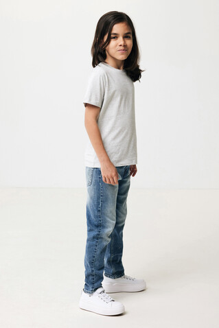 IQONIQ Koli Kids T-Shirt aus recycelter Baumwolle light heather grey bedrucken, Art.-Nr. T6100.032.910