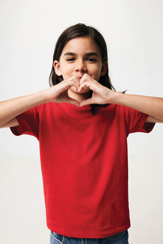IQONIQ Koli Kids T-Shirt aus recycelter Baumwolle rot bedrucken, Art.-Nr. T6100.029.1112