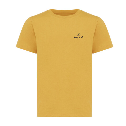 IQONIQ Koli Kids T-Shirt aus recycelter Baumwolle ochre yellow bedrucken, Art.-Nr. T6100.021.56
