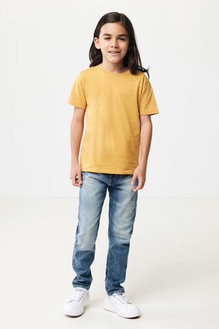 IQONIQ Koli Kids T-Shirt aus recycelter Baumwolle ochre yellow bedrucken, Art.-Nr. T6100.021.56