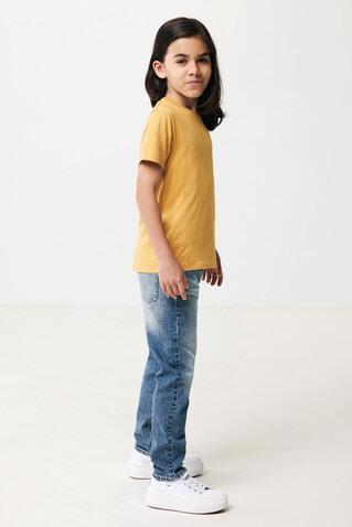 IQONIQ Koli Kids T-Shirt aus recycelter Baumwolle ochre yellow bedrucken, Art.-Nr. T6100.021.56
