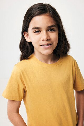 IQONIQ Koli Kids T-Shirt aus recycelter Baumwolle ochre yellow bedrucken, Art.-Nr. T6100.021.56